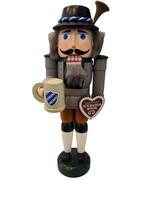 Seiffener Volkskunst eG 11332 Nutcracker - Bavarian Heart w/Museum Name) 10 inches