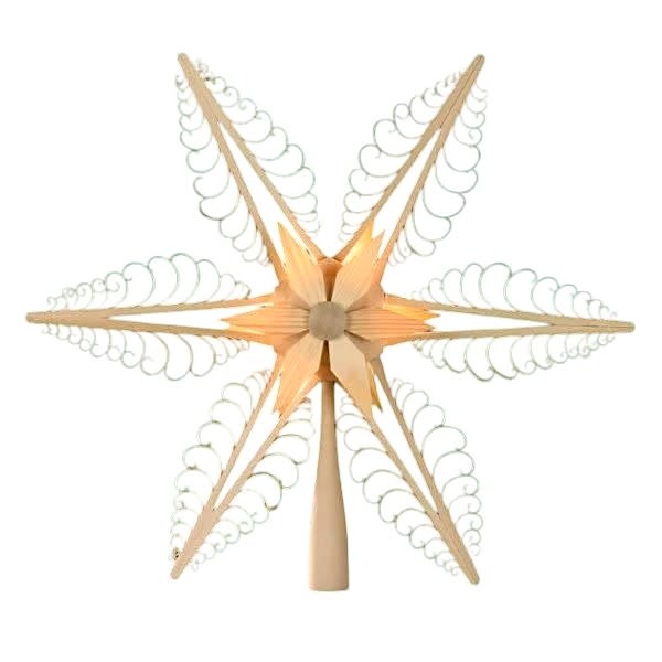 Rudolph 405 Chipping Wood Tree Topper  12 inches