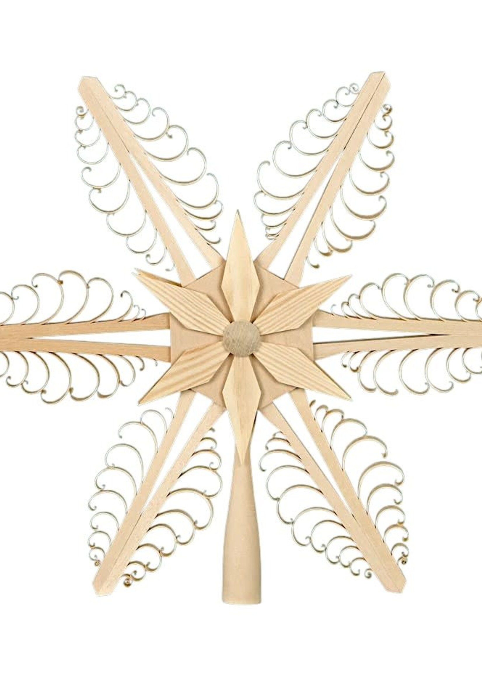 Rudolph 415 Chipping Wood Tree Topper 10 inches