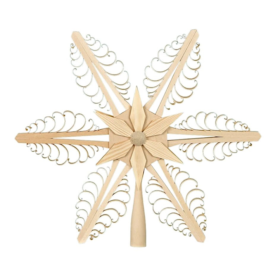 Rudolph 415 Chipping Wood Tree Topper 10 inches