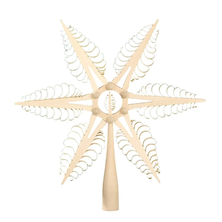 Rudolph 402 Chipping Wood Tree Topper  10 inches