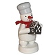 Zenker 001-200-03-3 Baker Snowman with Gingerbread House 3.1 inches