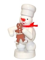 Zenker 001-200-06-3 Baker Snowman with Gingerbread Woman  3 inches