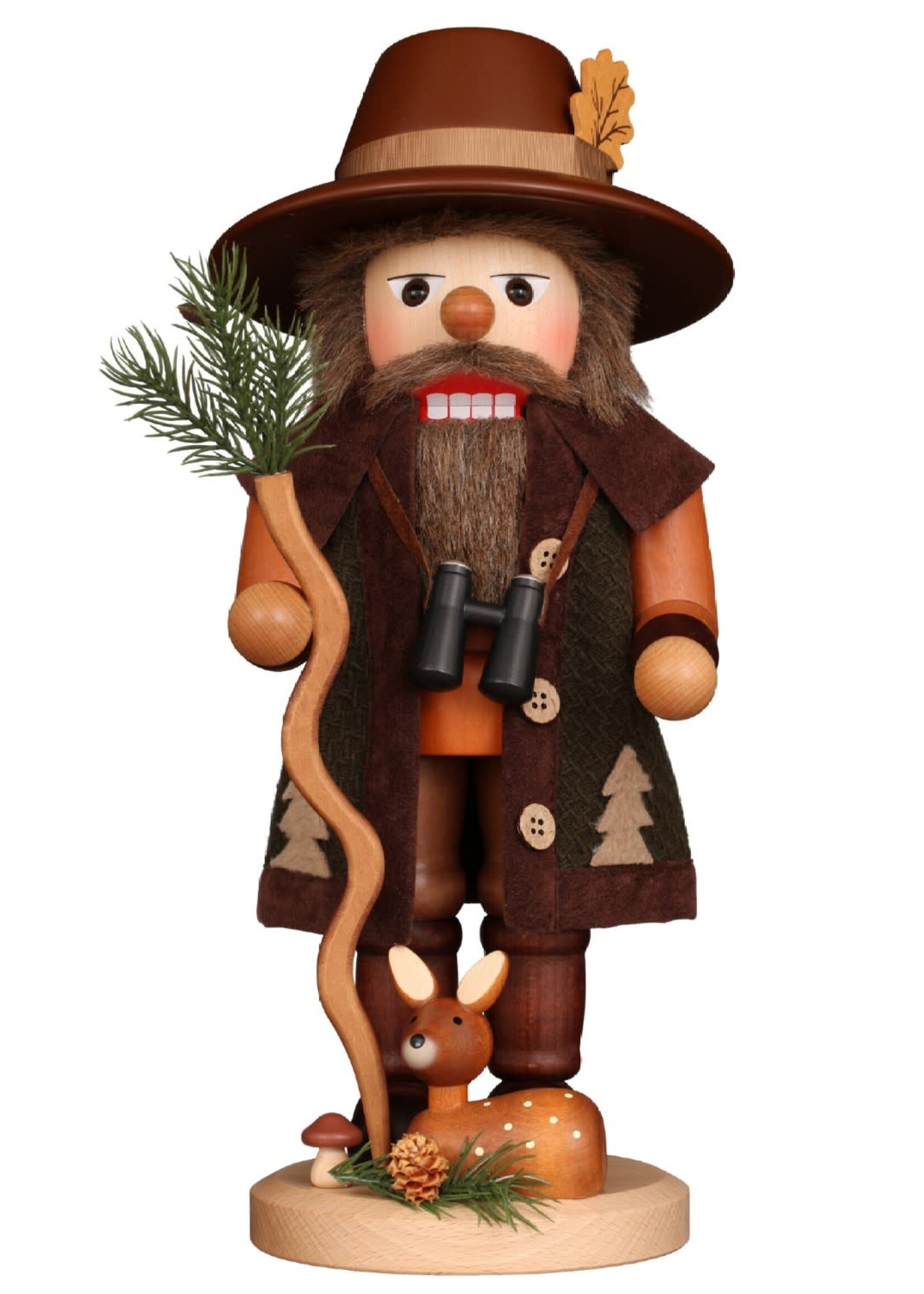Christian Ulbricht 0 783 Ulbricht Nutcracker Woodsman with Fawn Natural  15.5 inches