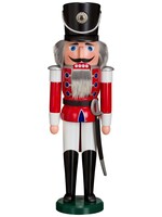 Seiffener Volkskunst eG 11702/1 Nutcracker Hussar Red   19.7 inches