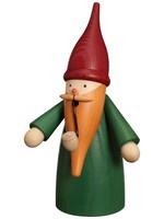 Seiffener Volkskunst eG 12301/4 Smoker Gnome Green  6.3 inches