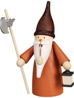 Seiffener Volkskunst eG 12323 Smoker Gnome Night Watchman  6.3 inches