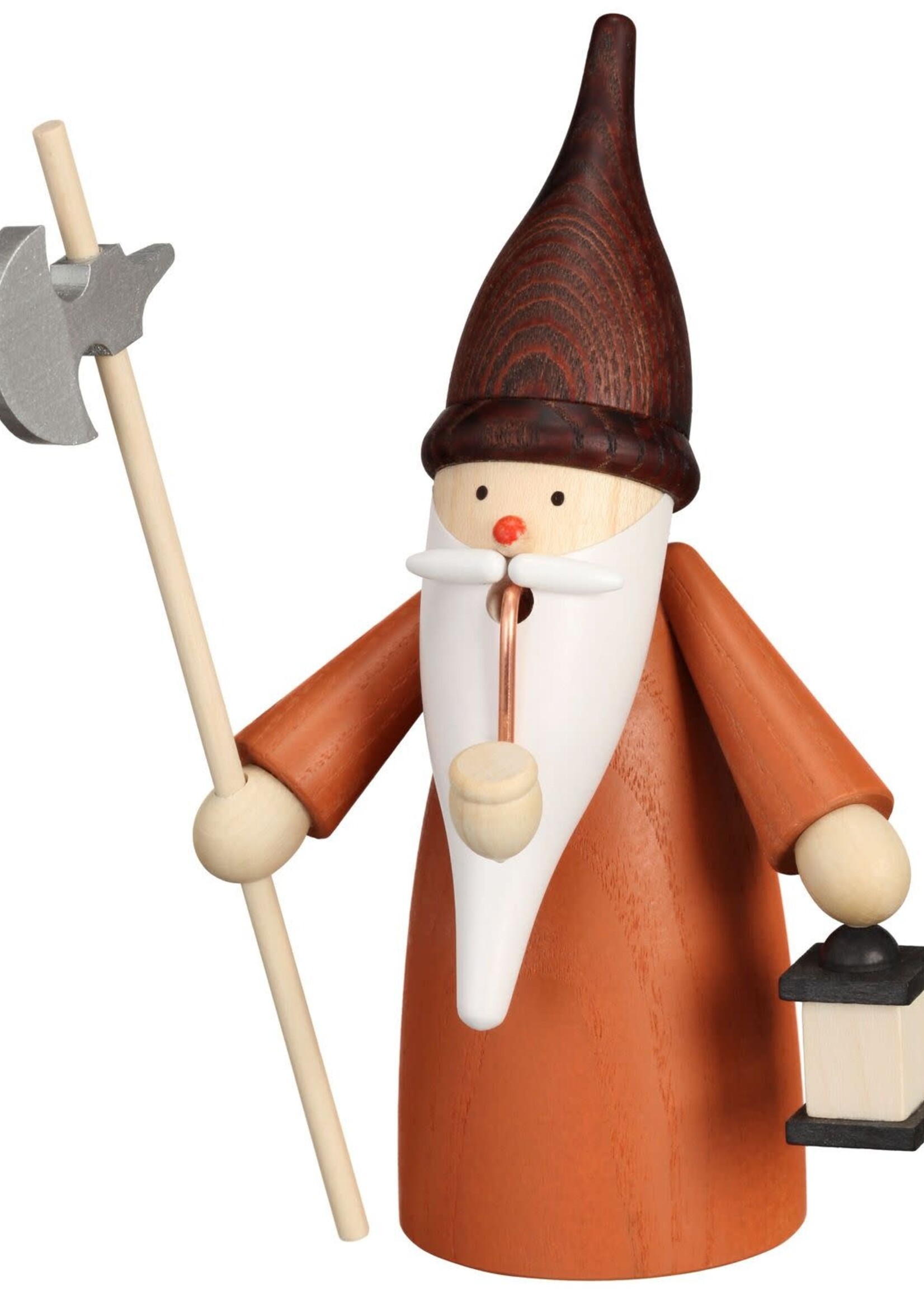 Seiffener Volkskunst eG 12323 Smoker Gnome Night Watchman  6.3 inches