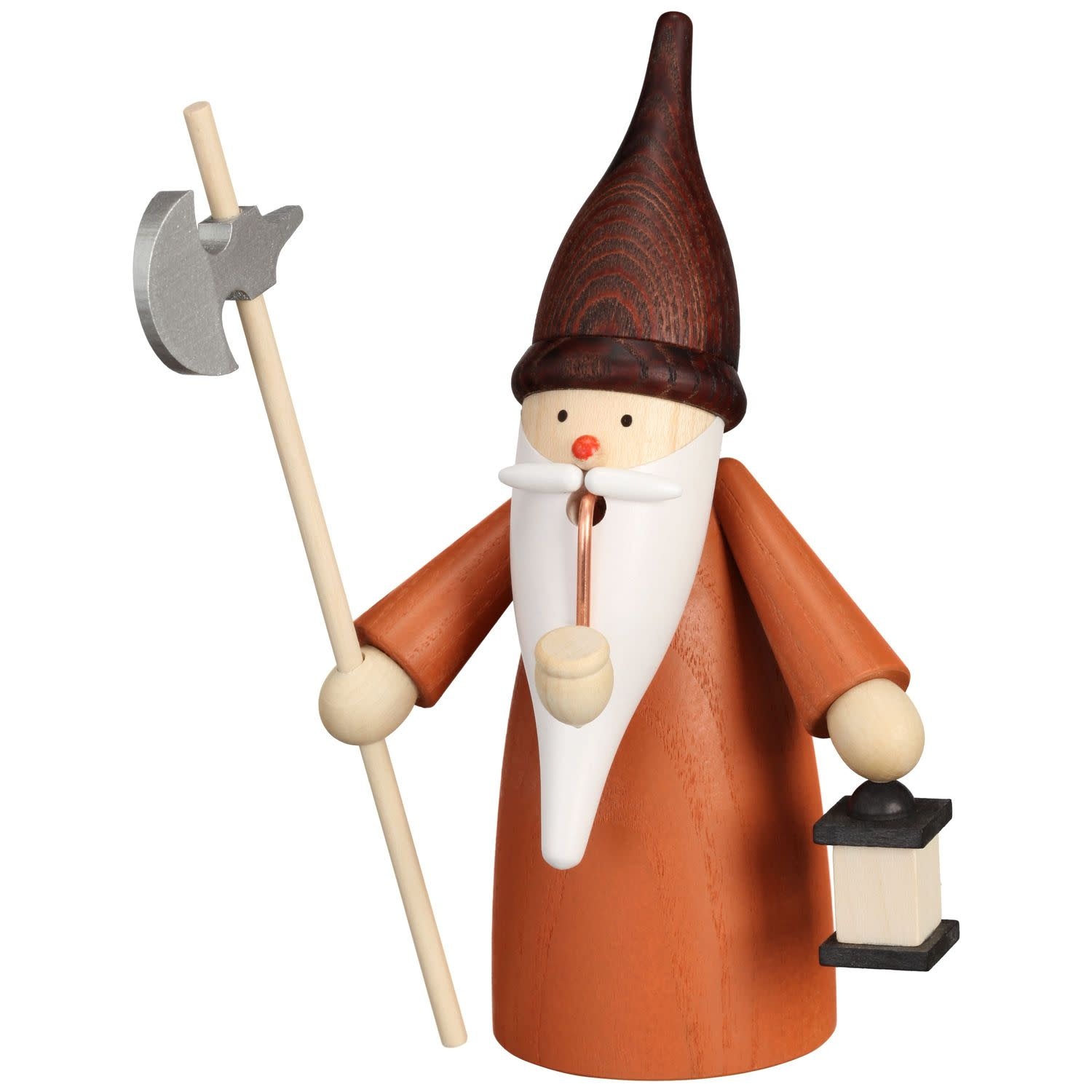 Seiffener Volkskunst eG 12323 Smoker Gnome Night Watchman  6.3 inches