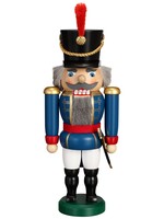 Seiffener Volkskunst eG 11952/2 Nutcracker Hussar Blue  11 inches