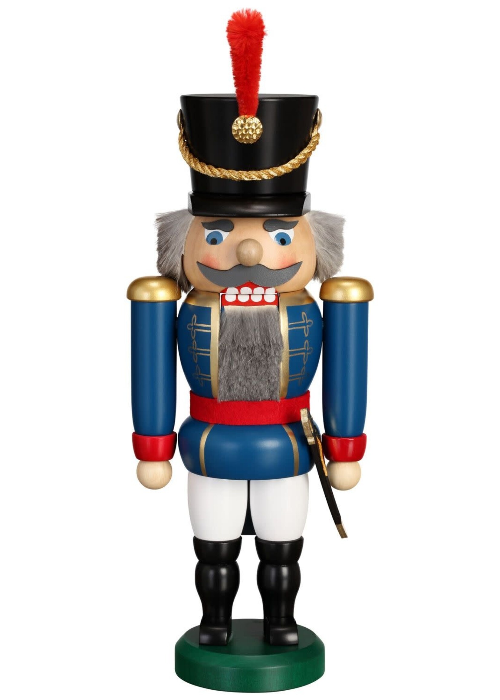 Seiffener Volkskunst eG 11952/2 Nutcracker Hussar Blue  11 inches
