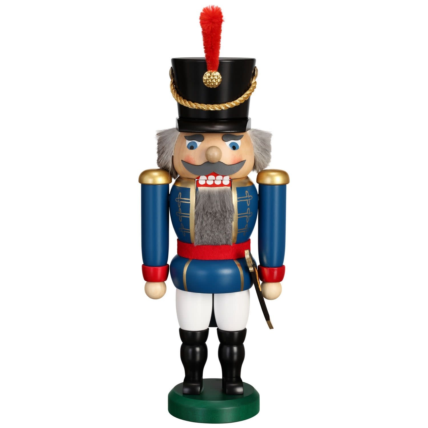 Seiffener Volkskunst eG 11952/2 Nutcracker Hussar Blue  11 inches