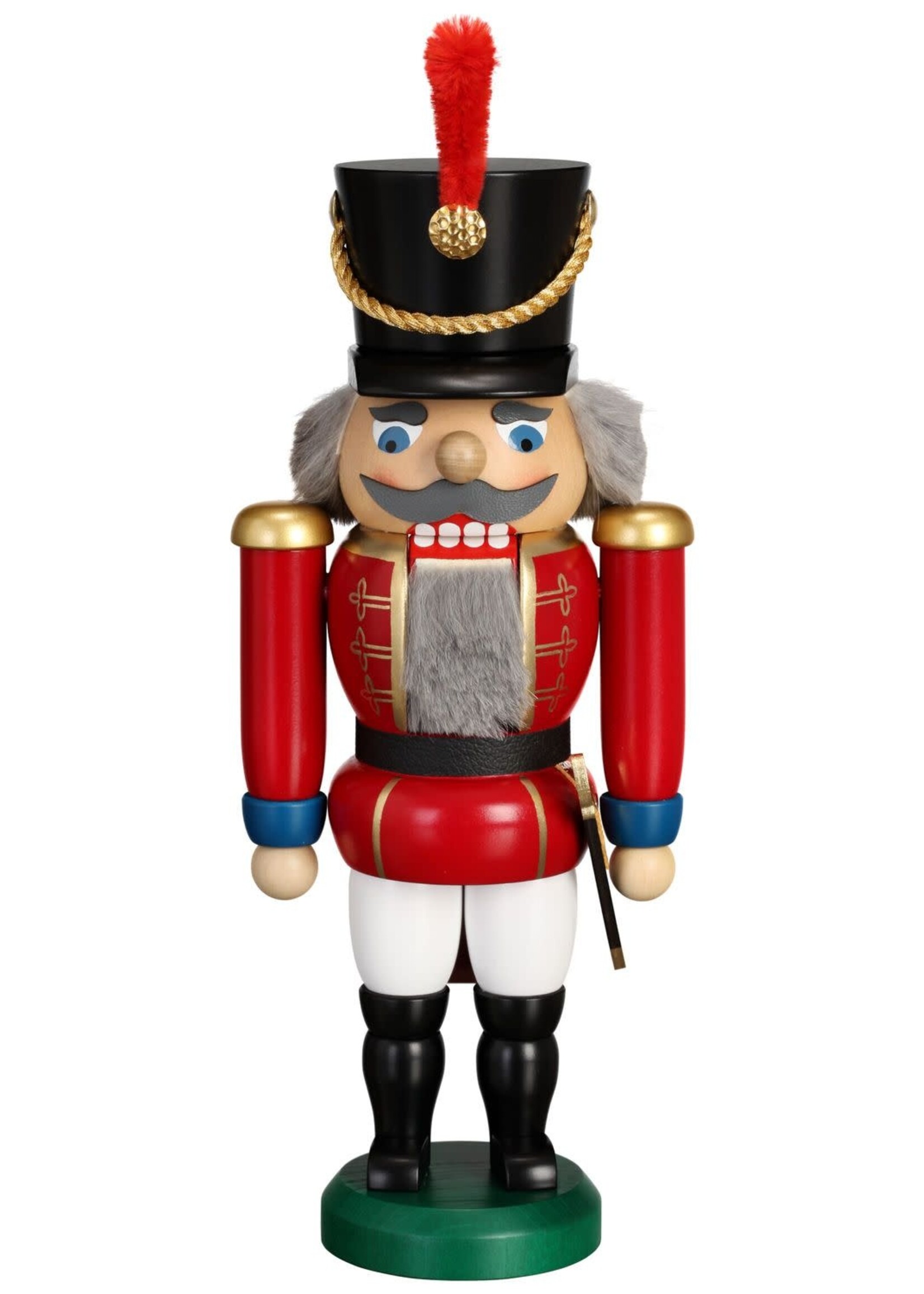 Seiffener Volkskunst eG 11952/1 Nutcracker Hussar Red  11 inches