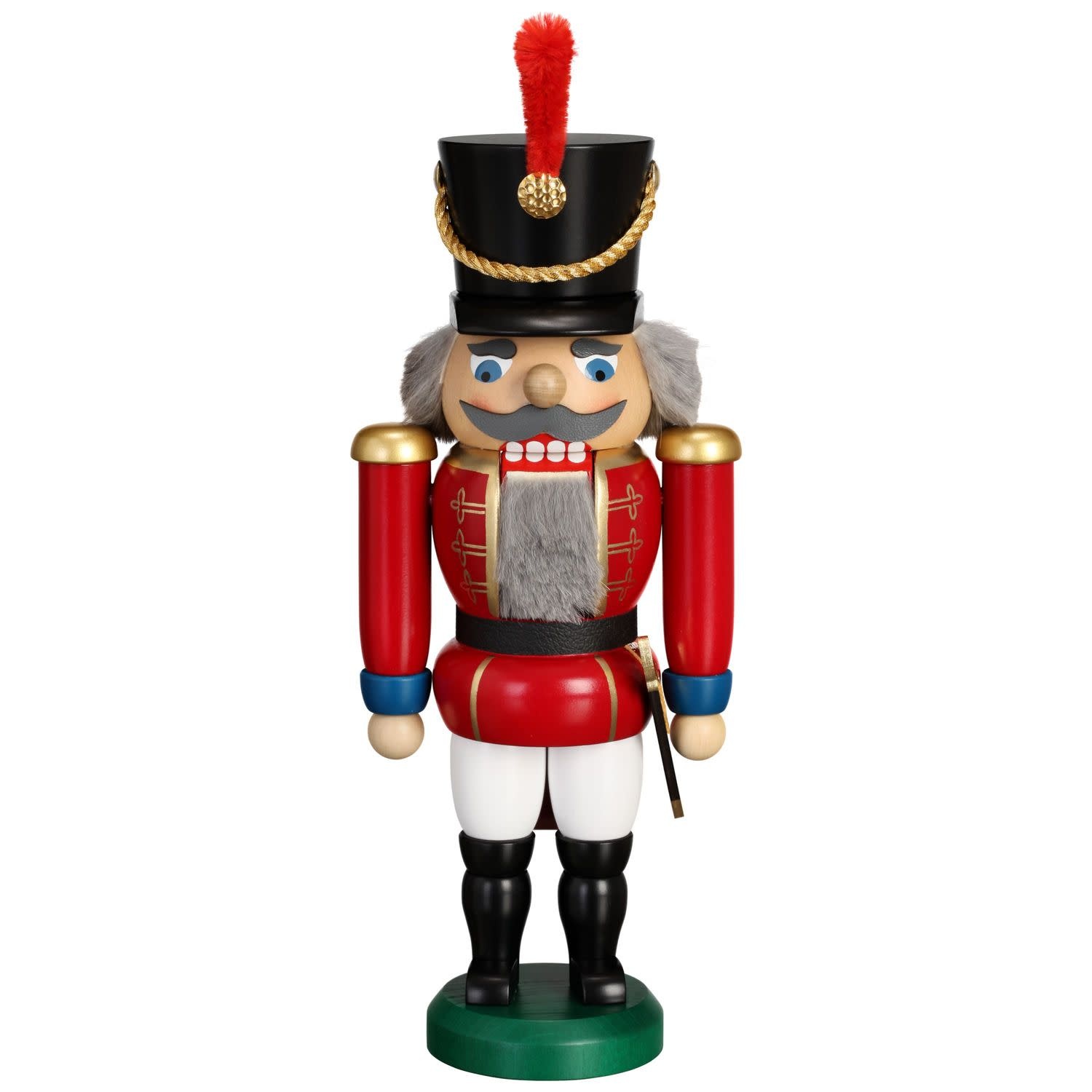 Seiffener Volkskunst eG 11952/1 Nutcracker Hussar Red  11 inches