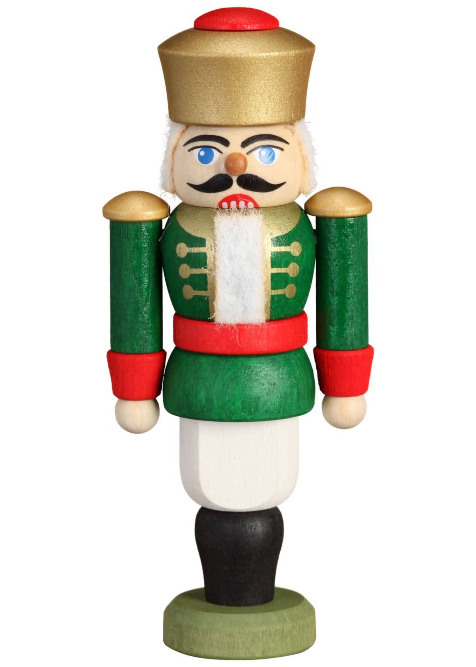 Seiffener Volkskunst eG 11511/4 Nutcracker King Green  3.5 inches
