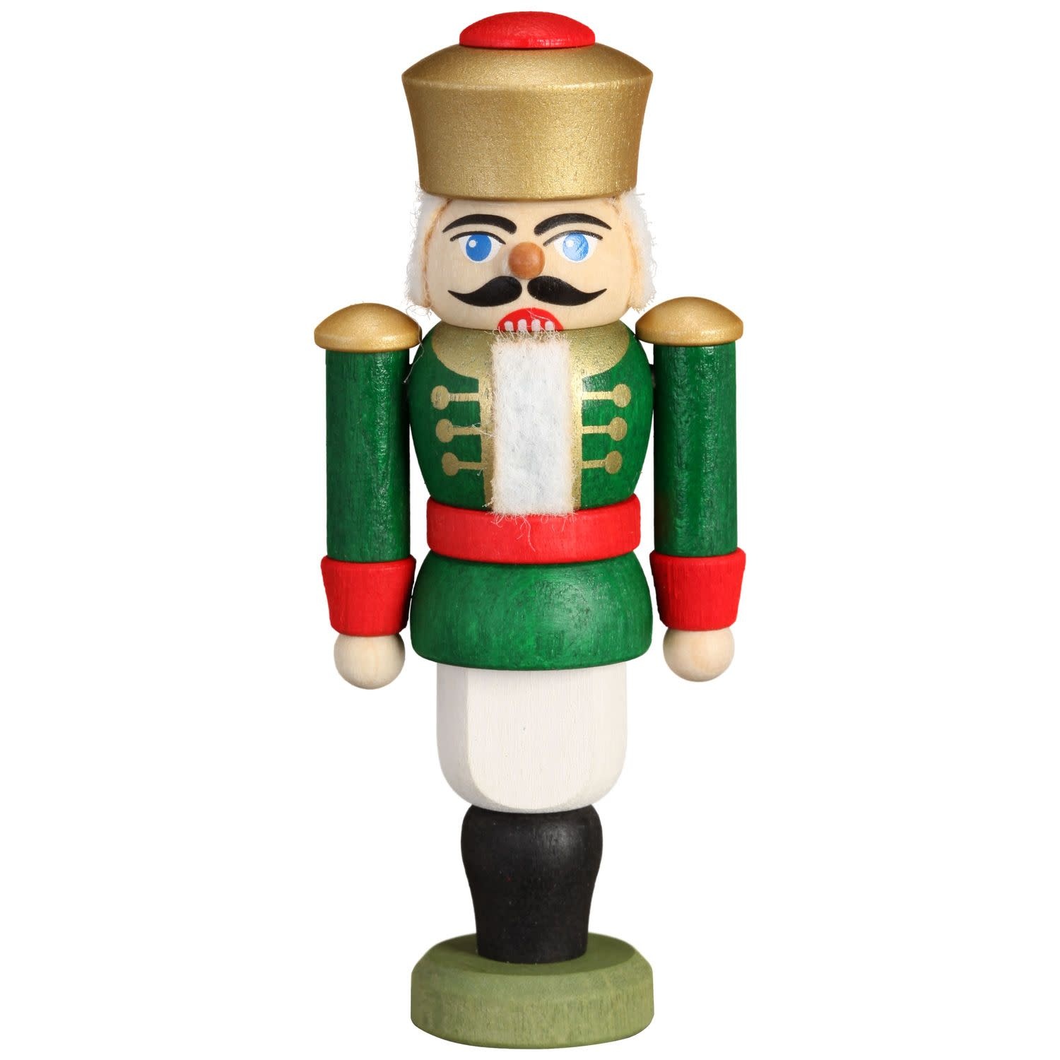 Seiffener Volkskunst eG 11511/4 Nutcracker King Green  3.5 inches