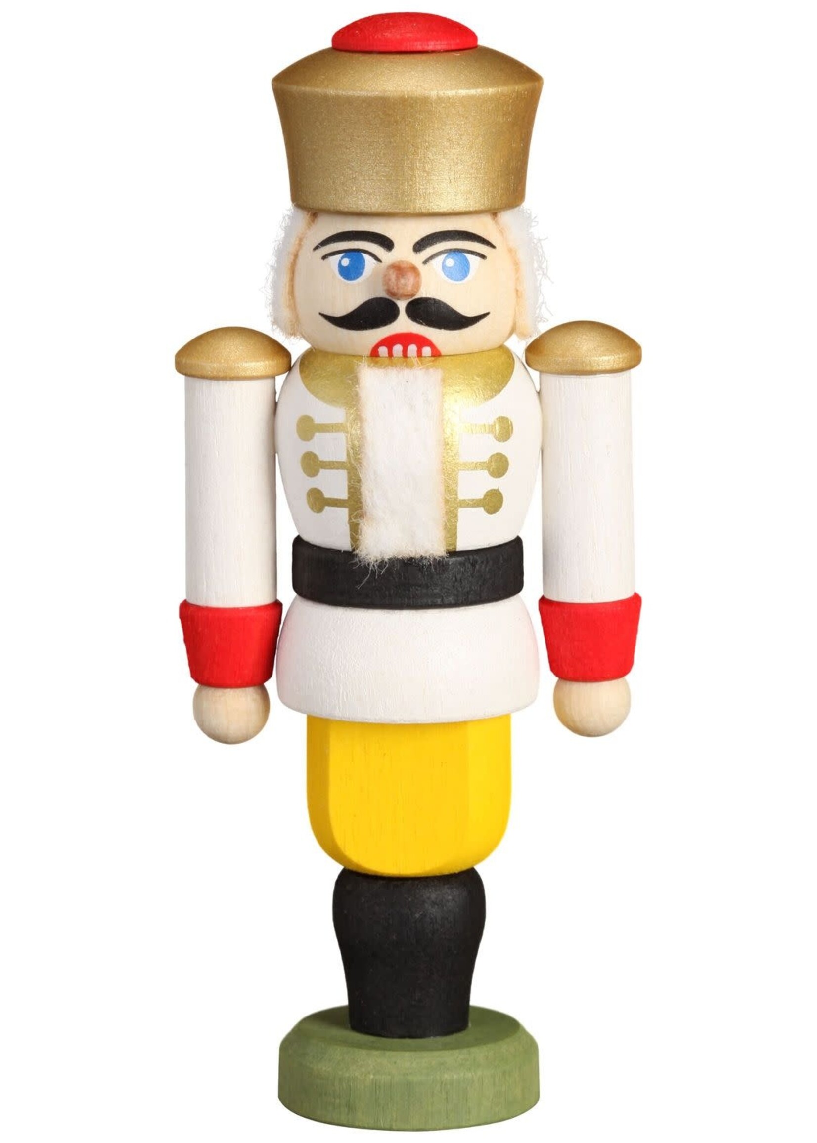 Seiffener Volkskunst eG 11511/3 Nutcracker King White  3.5 inches