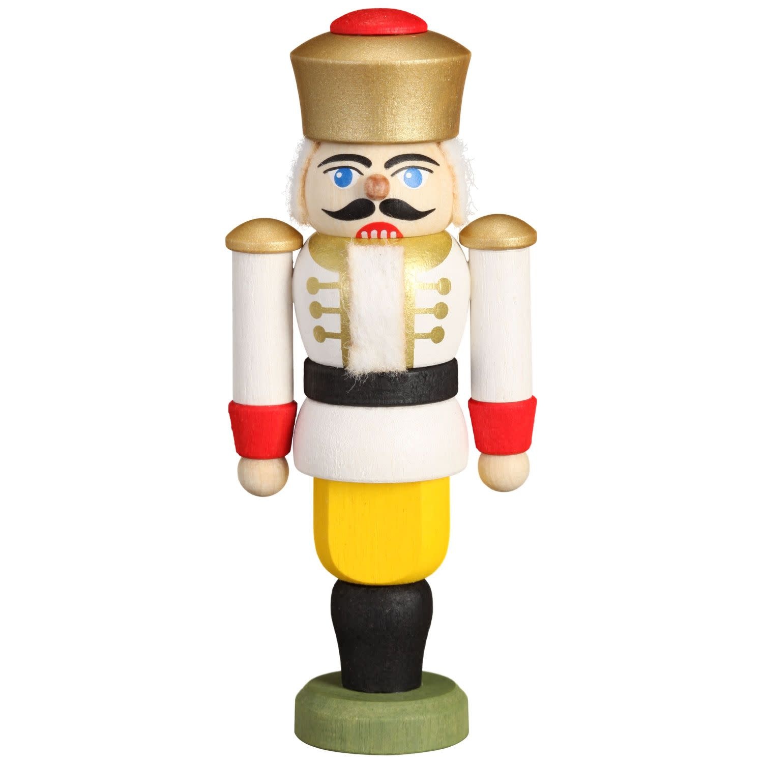 Seiffener Volkskunst eG 11511/3 Nutcracker King White  3.5 inches