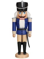 Seiffener Volkskunst eG 11212/2 Nutcracker Hussar Blue  14.6 inches