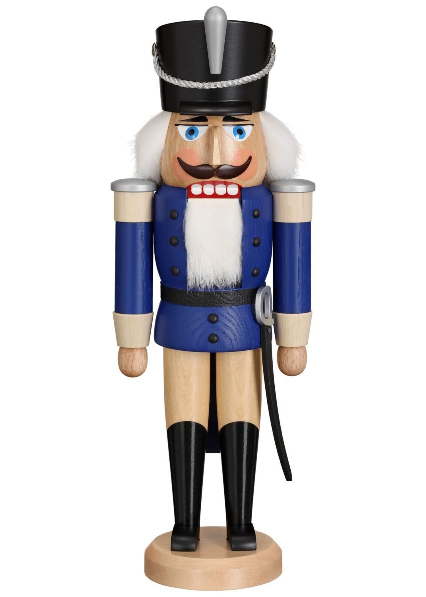 Seiffener Volkskunst eG 11212/2 Nutcracker Hussar Blue  14.6 inches