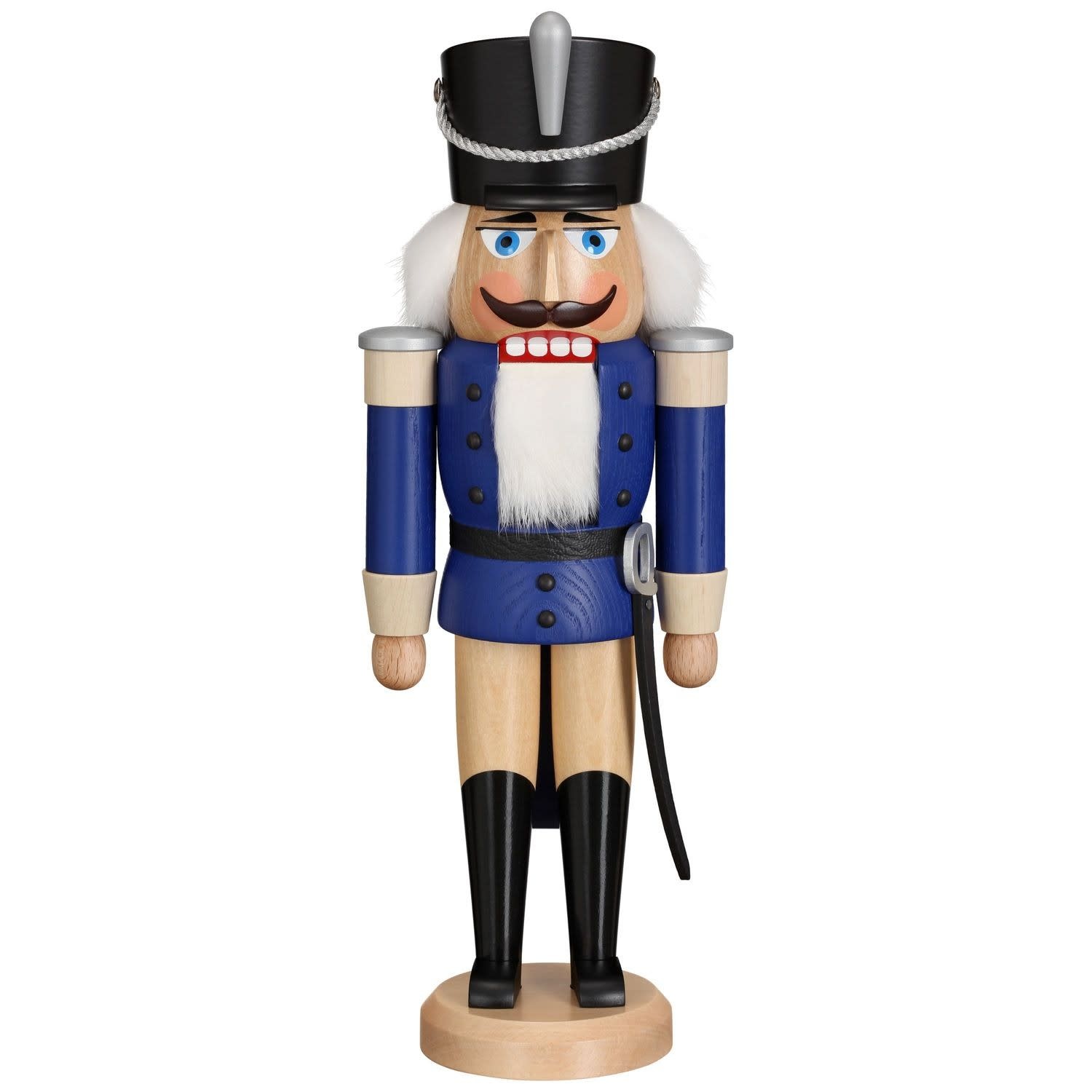 Seiffener Volkskunst eG 11212/2 Nutcracker Hussar Blue  14.6 inches
