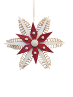 Rudolph 345/R Chipping Wood Ornaments Red  4-1/2 inches