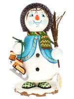 Hubrig 105h1204  Winter Children-Hubrig Snowman-with Skate  14cm