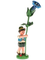 Hubrig 308h0005 Flower Children - Boy with Enzian (Gentian)