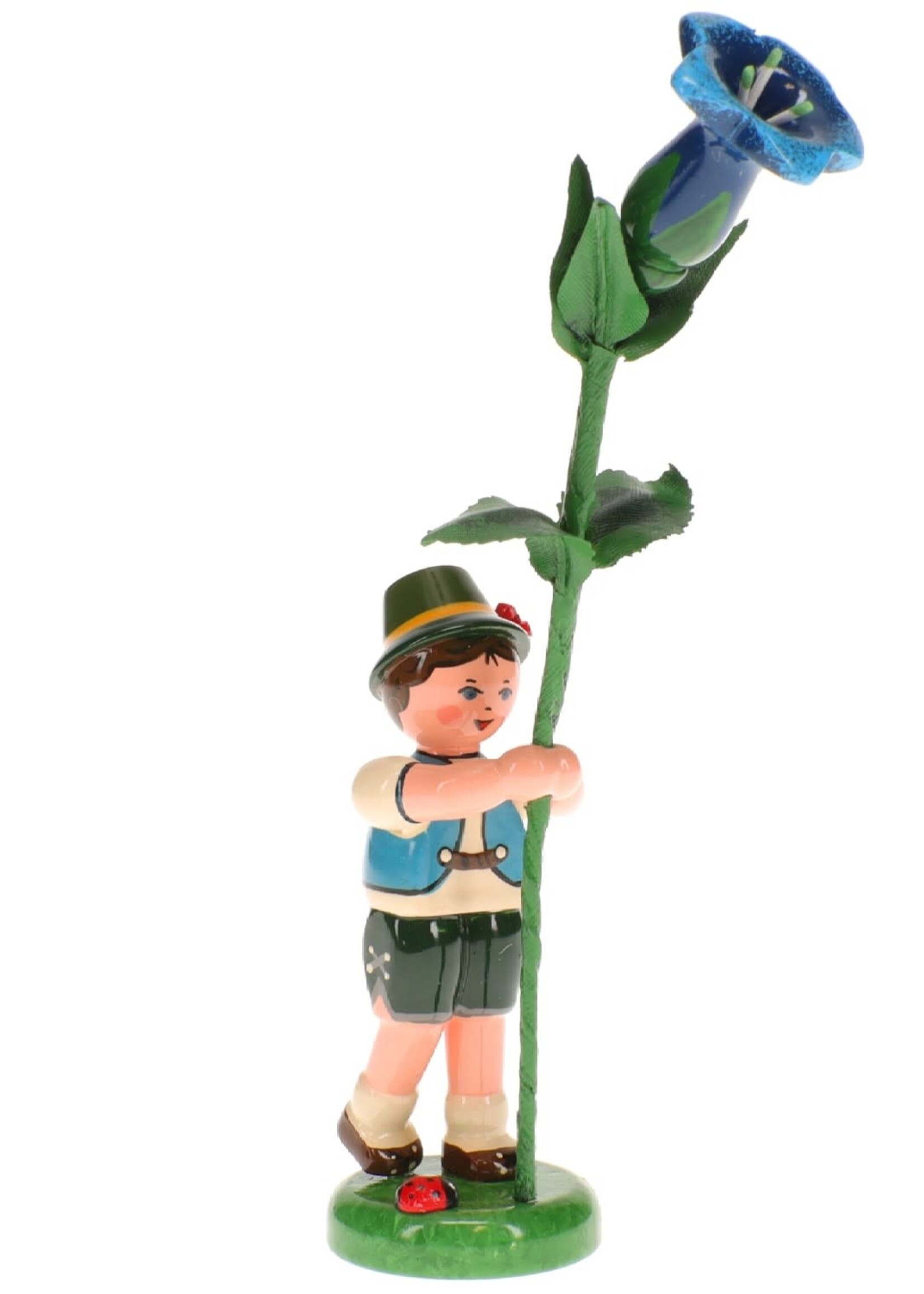 Hubrig 308h0005 Flower Children - Boy with Enzian (Gentian)