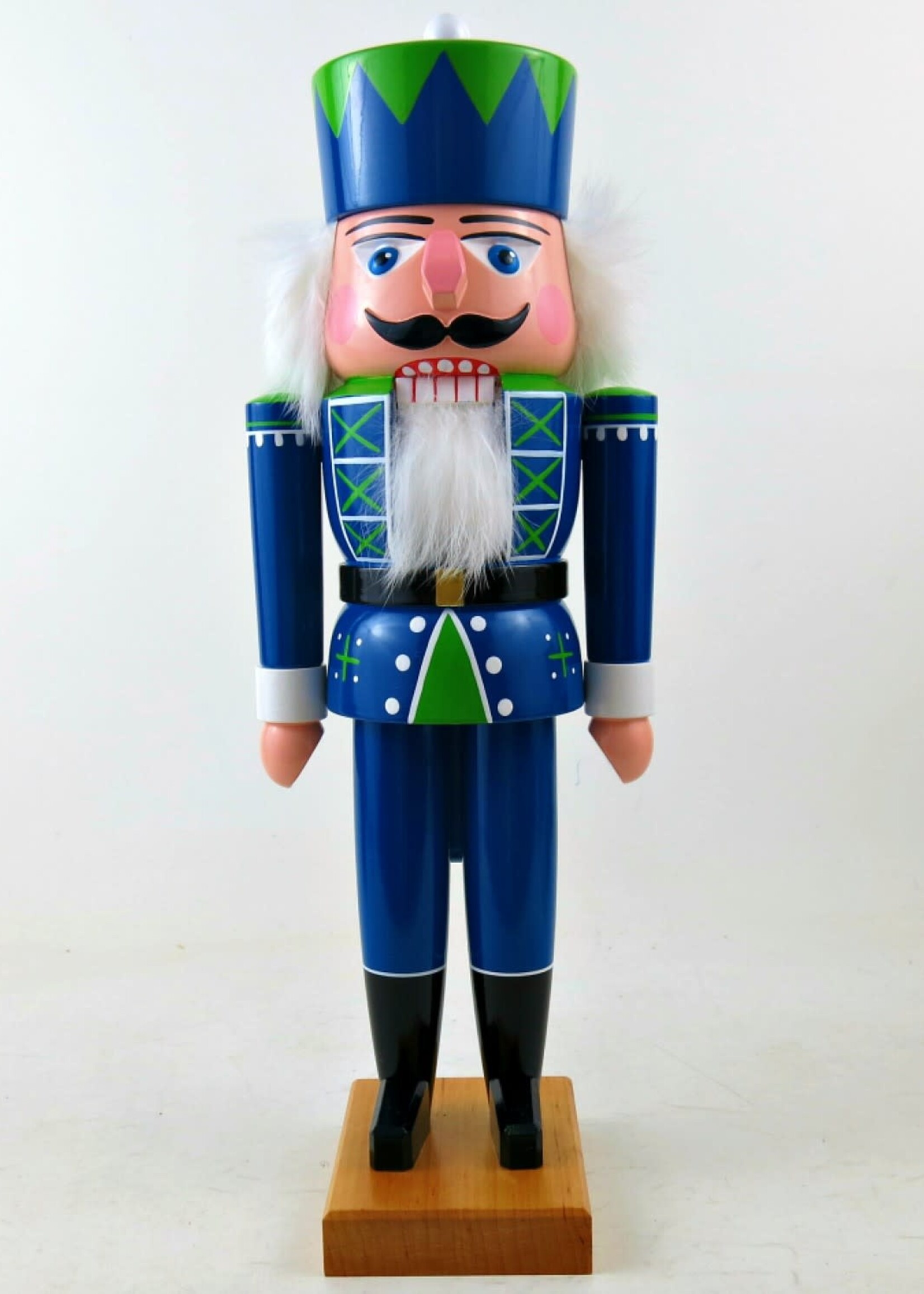 Fuchtner LNM1 Blue/Green Nutcracker King (Seahawk Color) 15 inches