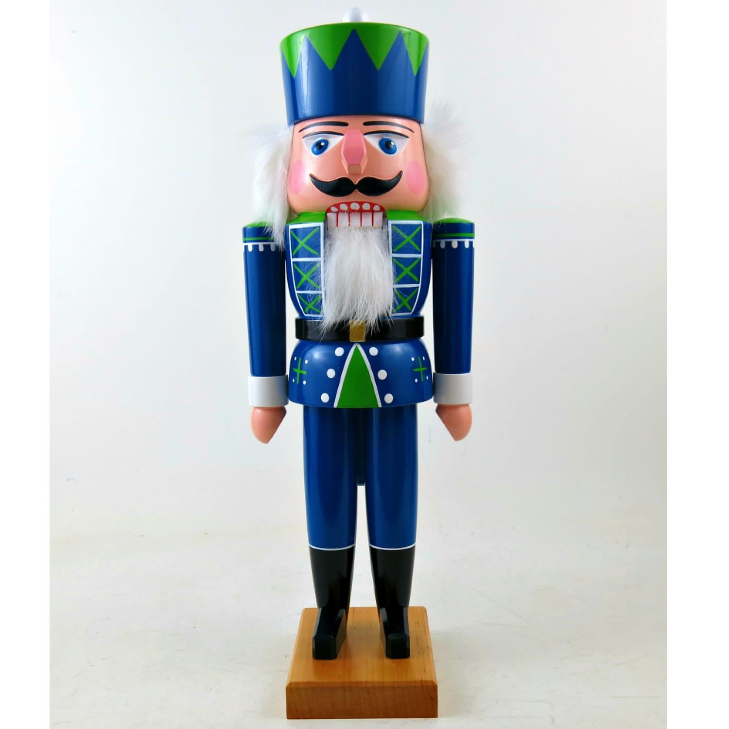 Fuchtner LNM1 Blue/Green Nutcracker King (Seahawk Color) 15 inches
