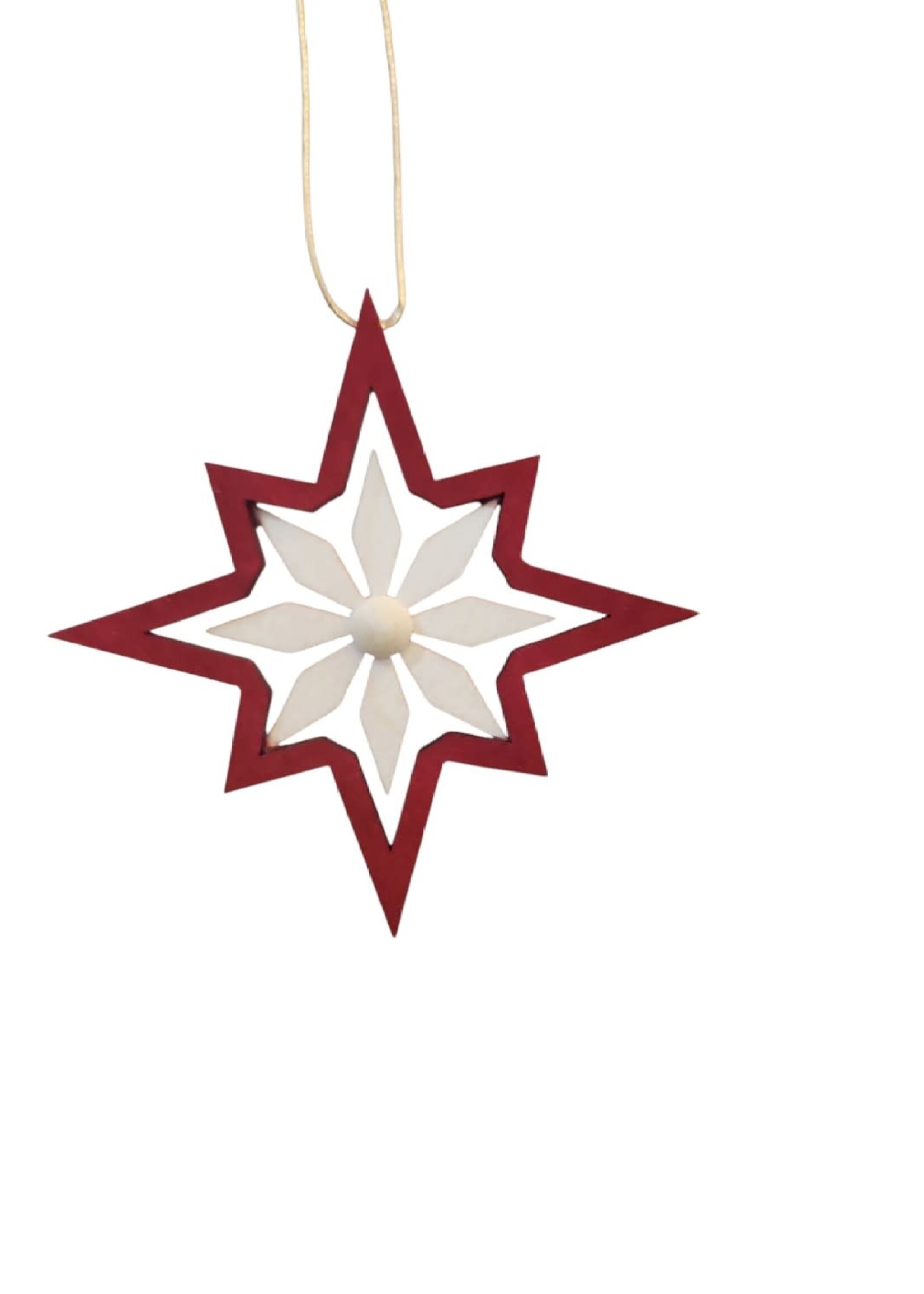 Rudolph A-151-2/r Ornaments Curly Wood Red