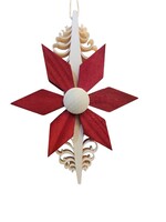 Rudolph 339/R Ornament Curly Wood Red