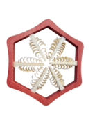 Rudolph 301/R Ornament Curly wood Red