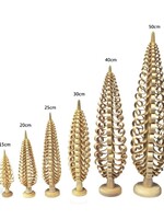 500/018  Wooden Hand-Carved Tree  18cm