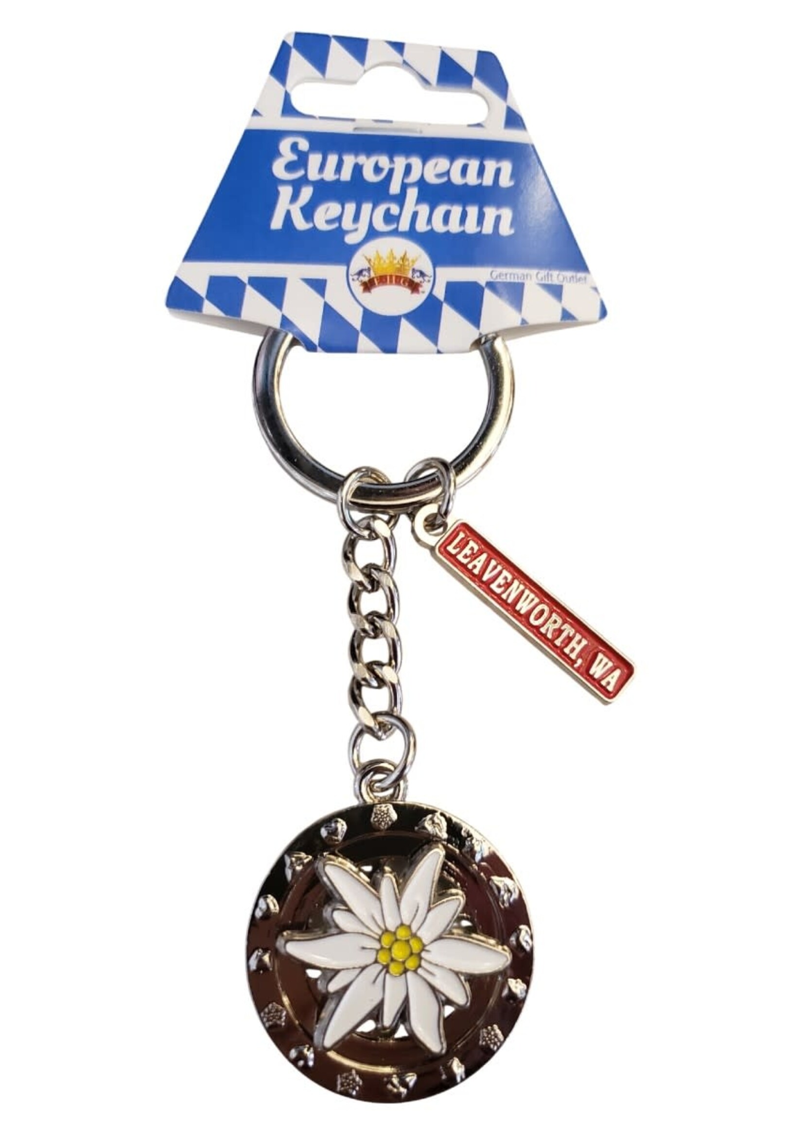 K405L Edelweiss Spinning Keychain