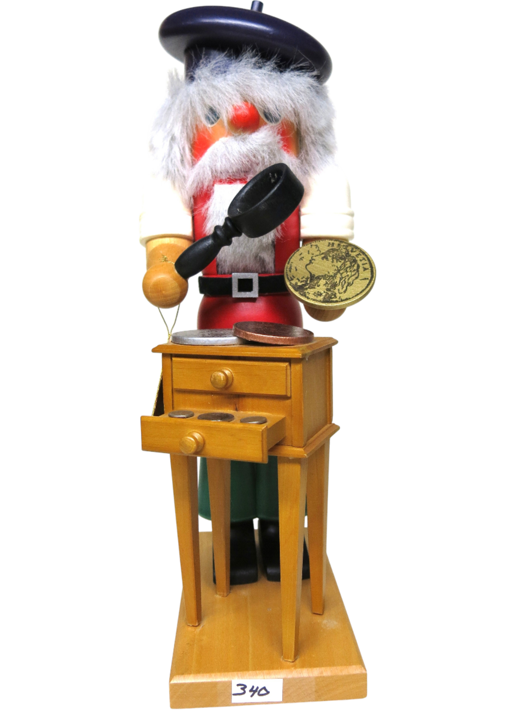 Christian Ulbricht GY-340 Ulbricht Nutcracker - Coin Collector  14 inches (Pre-Owned)