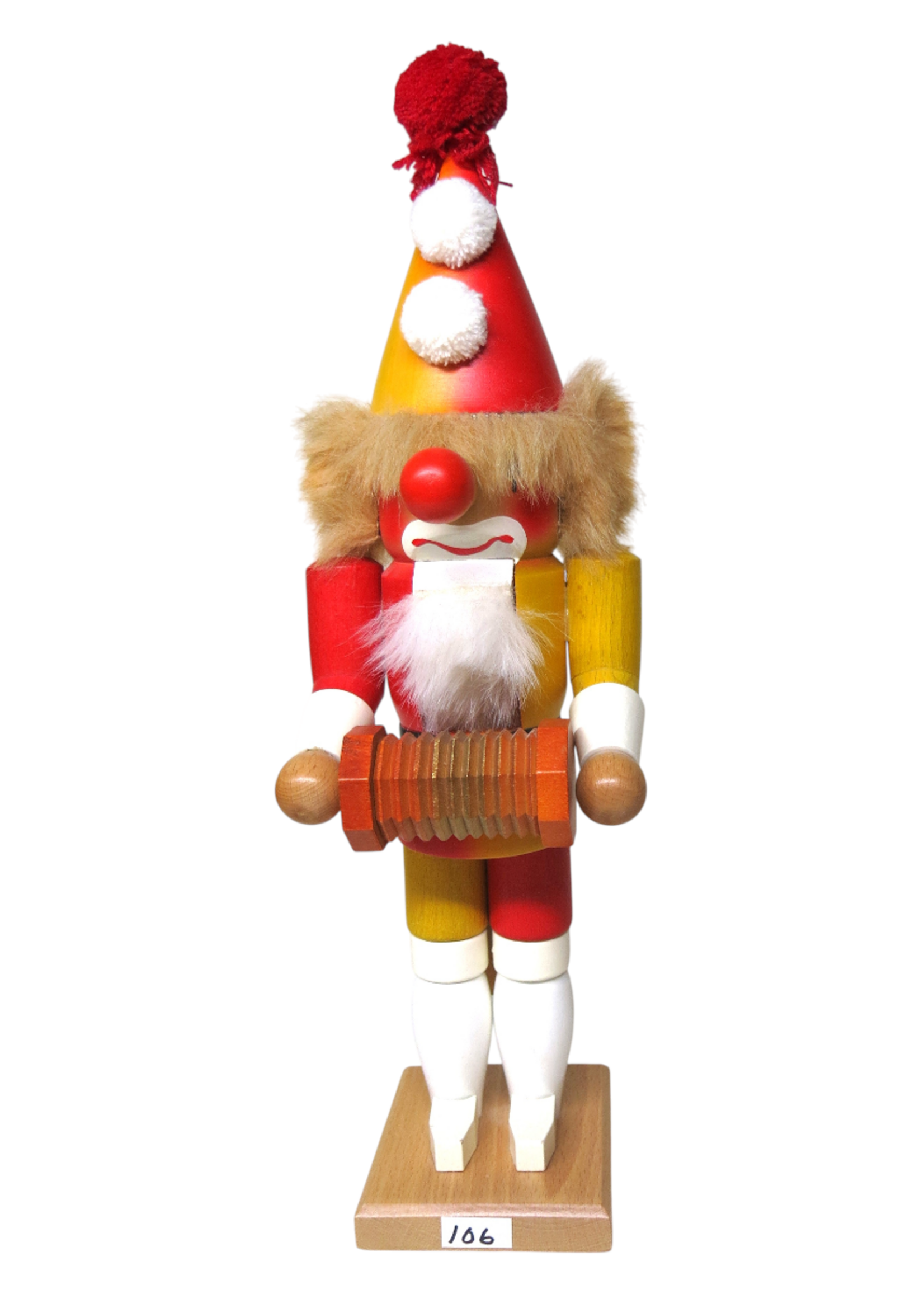 Christian Ulbricht GY-106 Ulbricht Nutcracker - Clown with Music Box 15.5 inches (Pre-Owned)