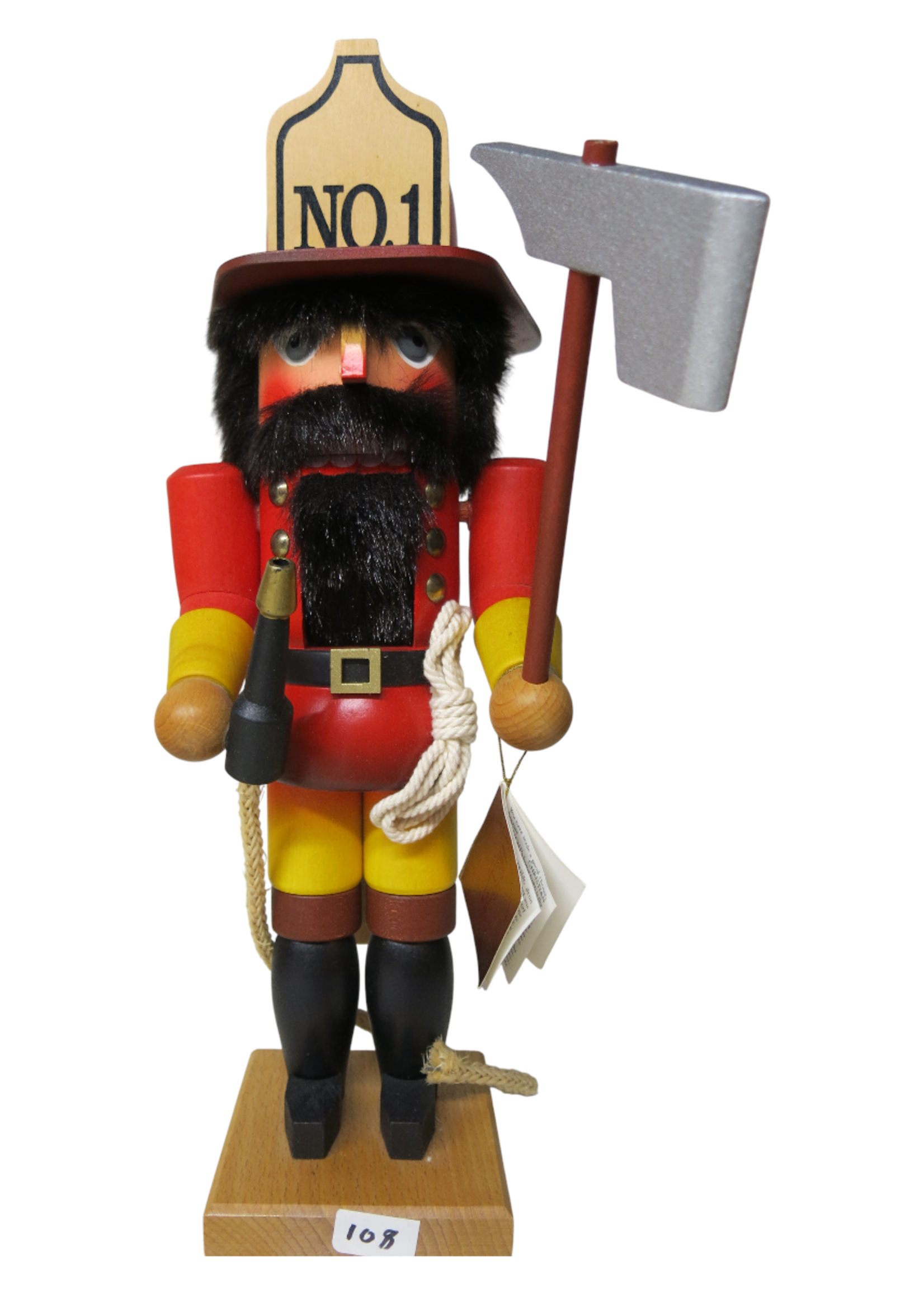Christian Ulbricht GY-108 Ulbricht Nutcracker - Fireman  14 inches (Pre-Owned)