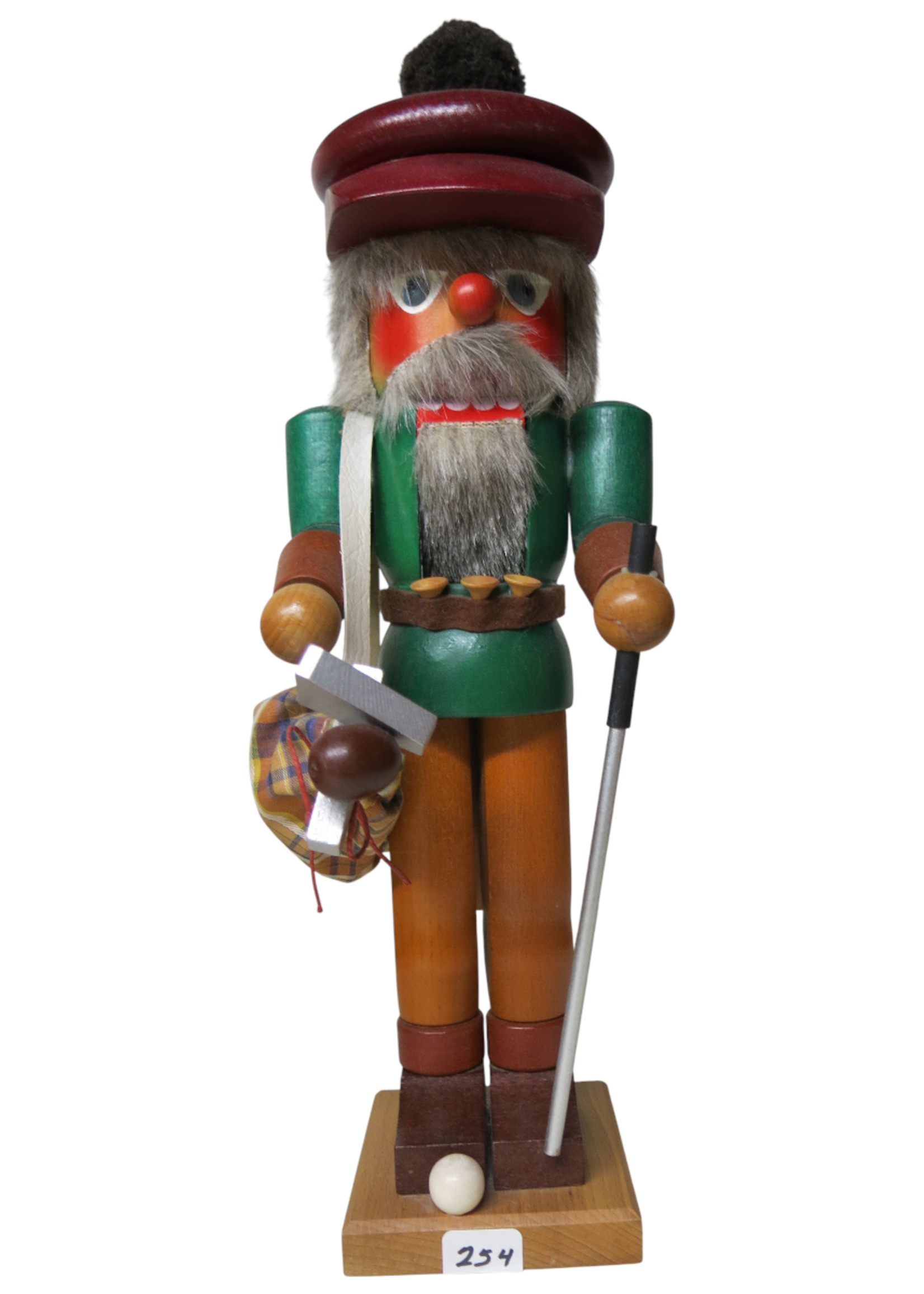 Christian Ulbricht GY-254 Ulbricht Nutcracker - Gary the Golfer  15 inches  (Pre-Owned)