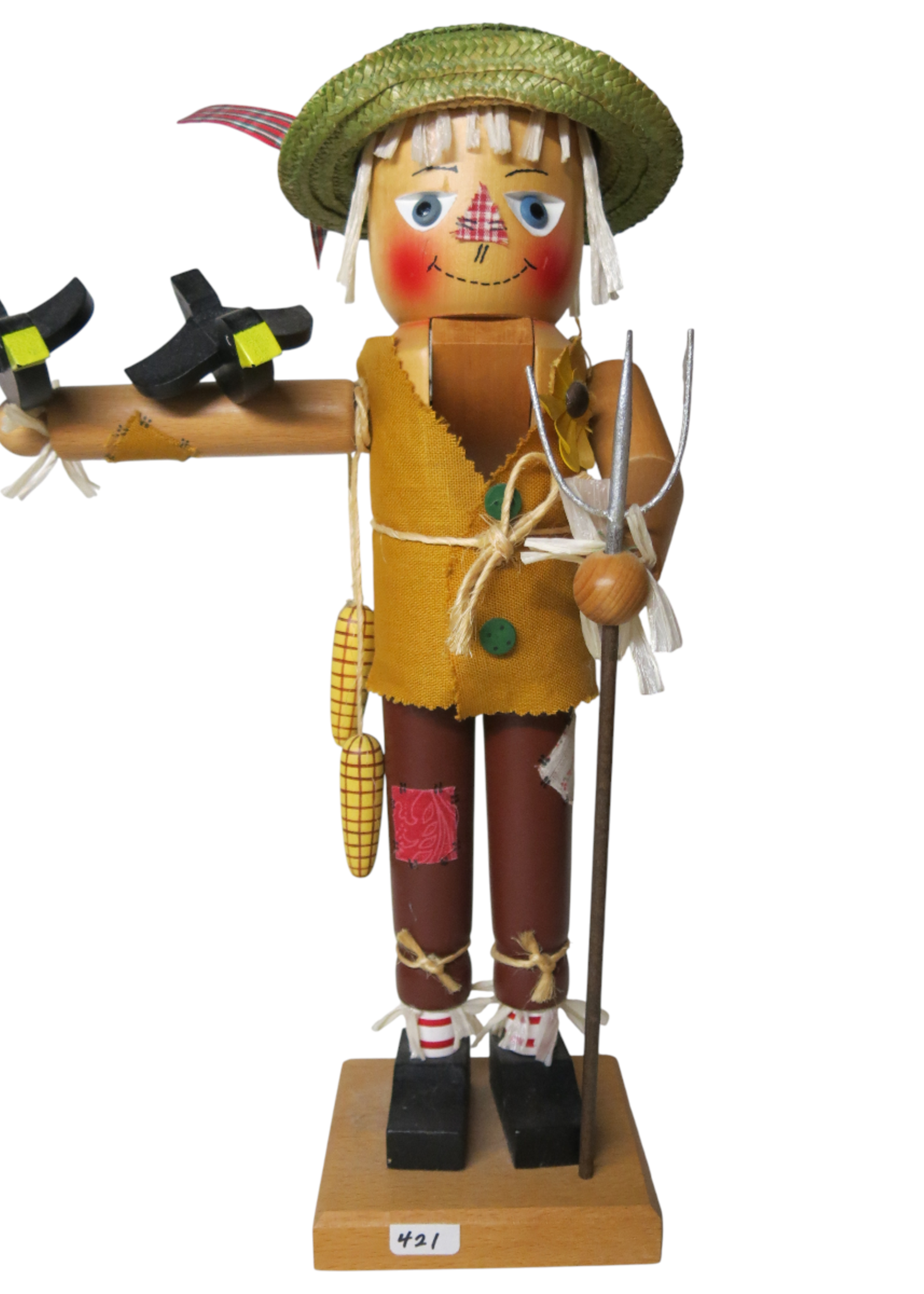 Christian Ulbricht GY-421 Ulbricht Nutcracker - Scarecrow with Crows  16 inches  (Pre-Owned)