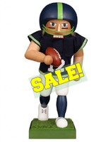 Christian Ulbricht 00 0837 Football Star Nutcracker (Seahawk Color) - 16.5 inches