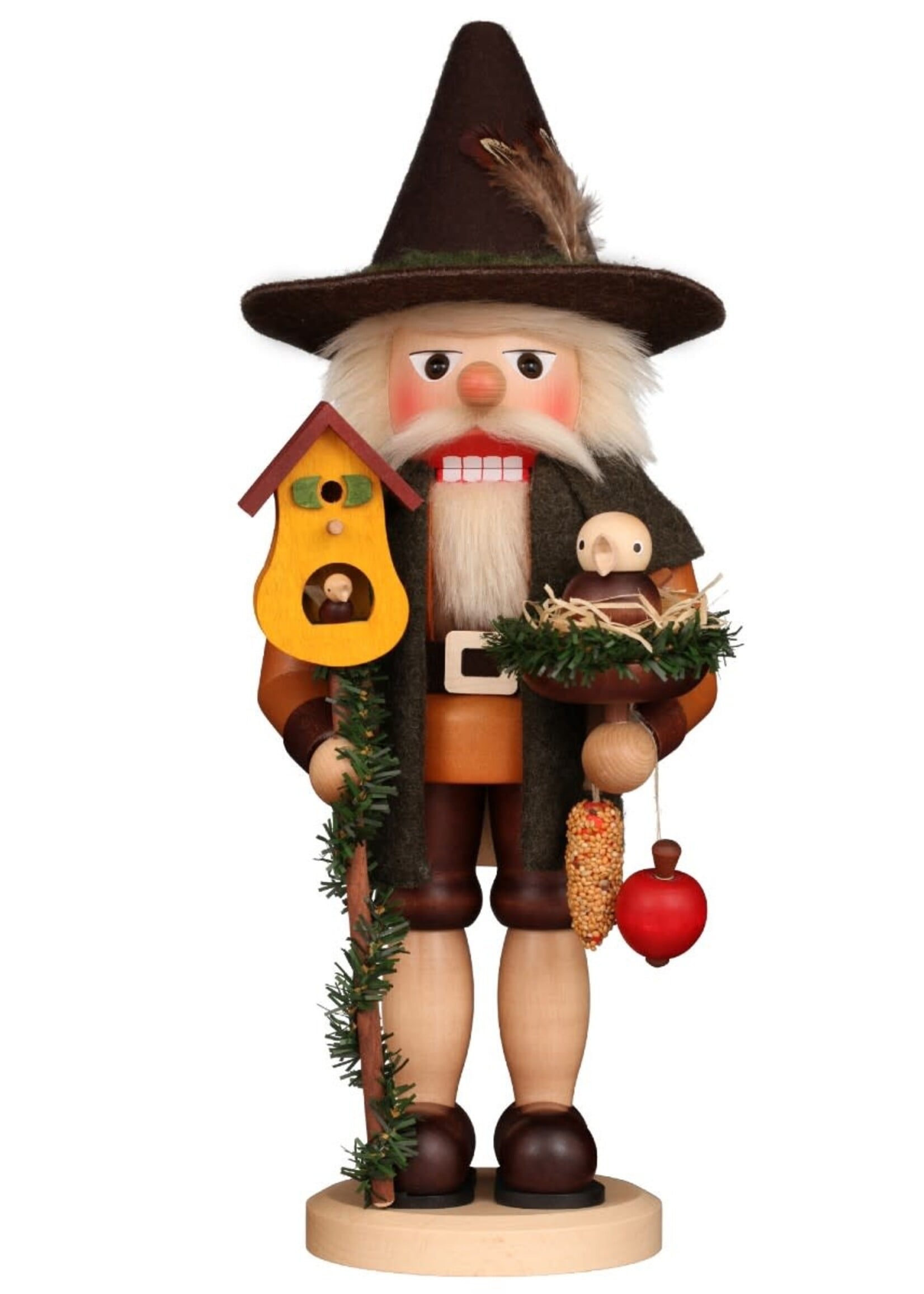 Christian Ulbricht 0 785 Ulbricht Premium Nutcracker - Bird Friend (Natural)  17.5 inches