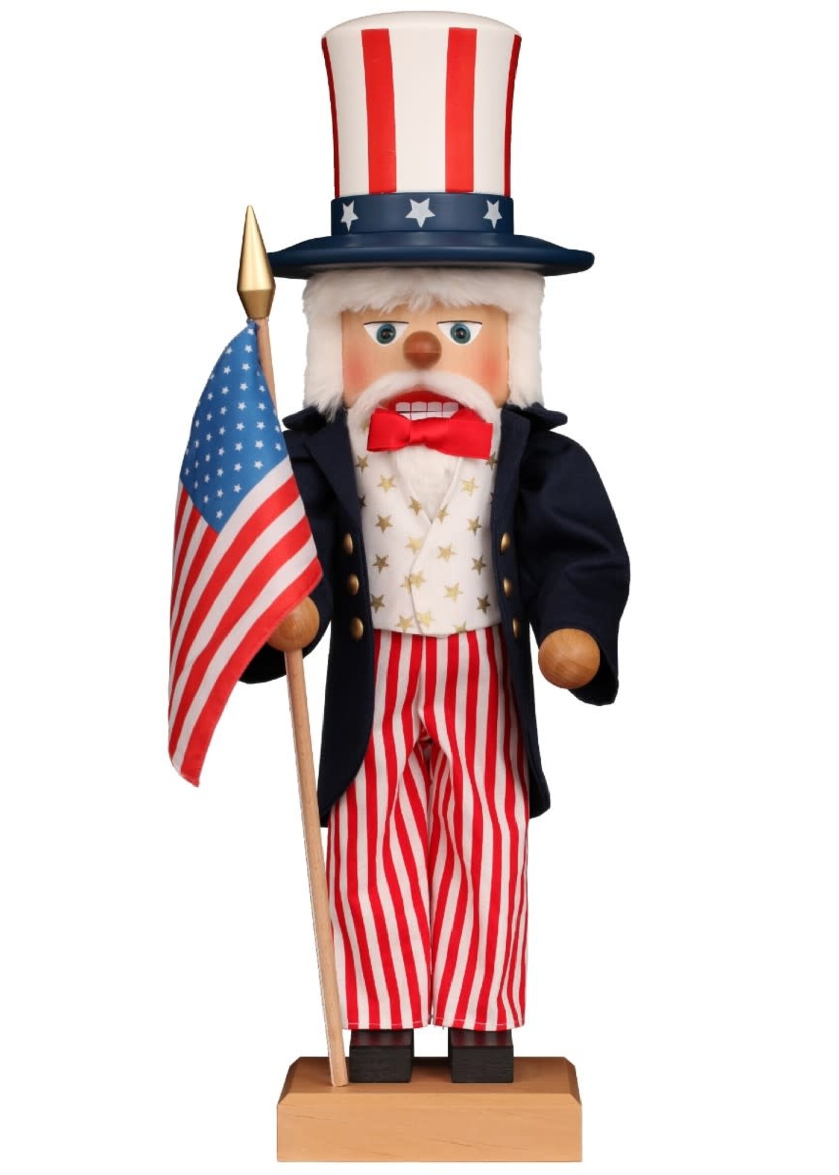 Christian Ulbricht 0 895 Ulbricht Premium Nutcracker - Uncle Sam  20.5 inches