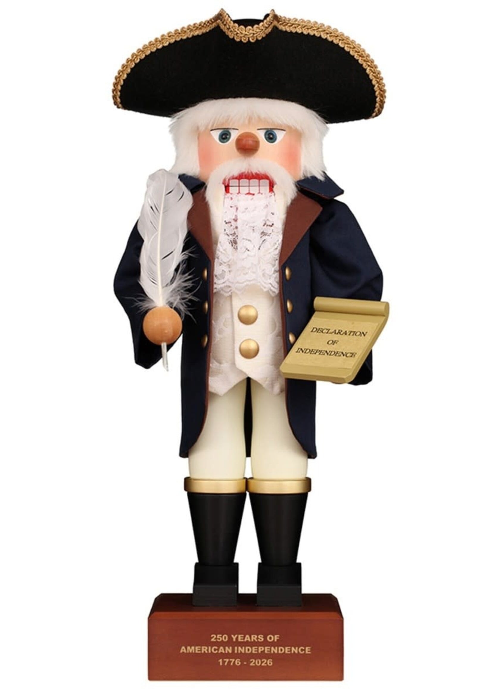 Christian Ulbricht 0 897 Ulbricht Premium Nutcracker - American Founding Father  18.5 inches