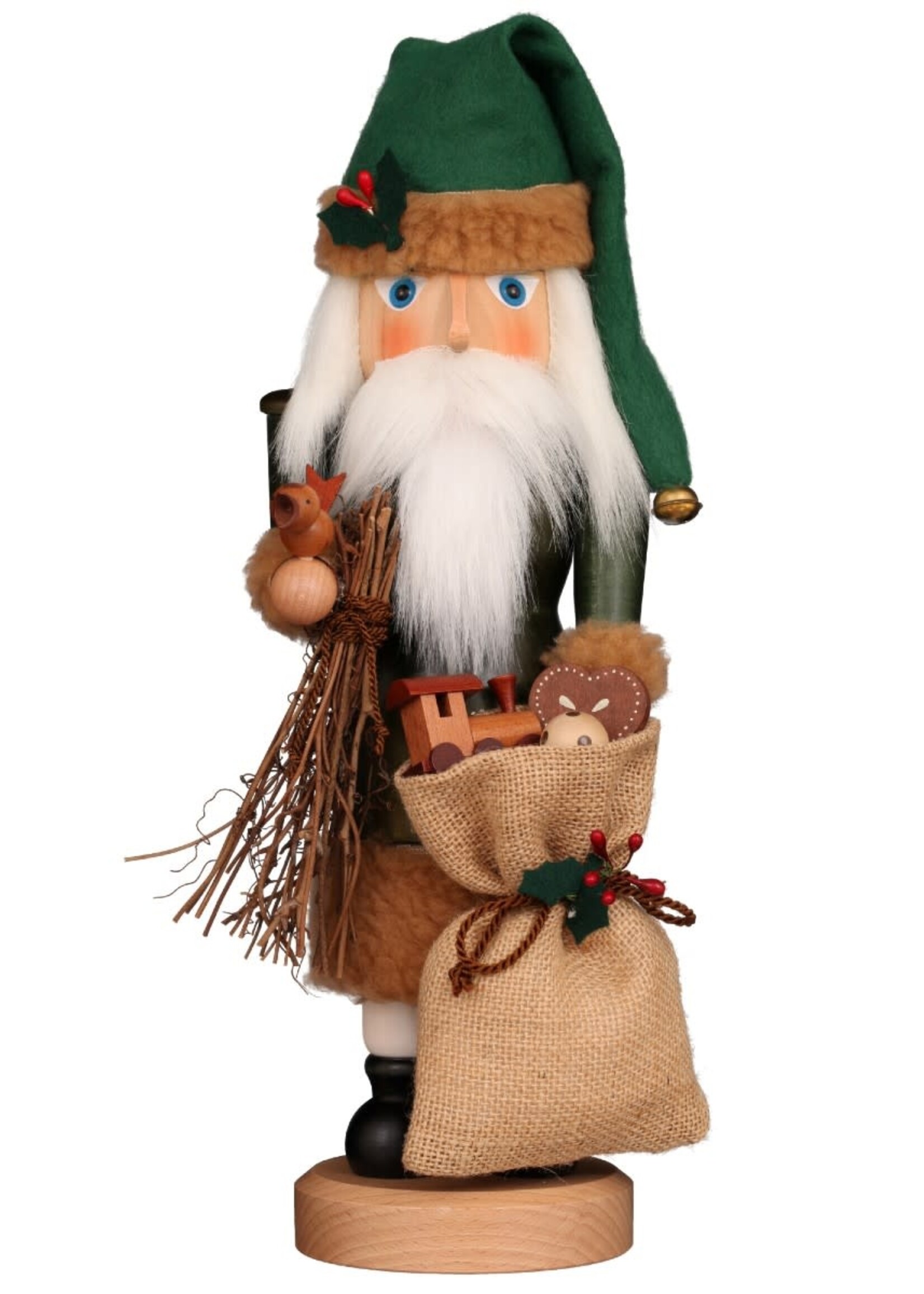 Christian Ulbricht 32-586Ulbricht Nutcracker - Santa Claus in Green  15.7 inches