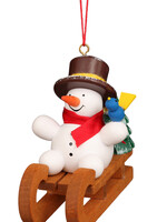 Christian Ulbricht 10-0930 Ulbricht Ornament - Snowman on Sled