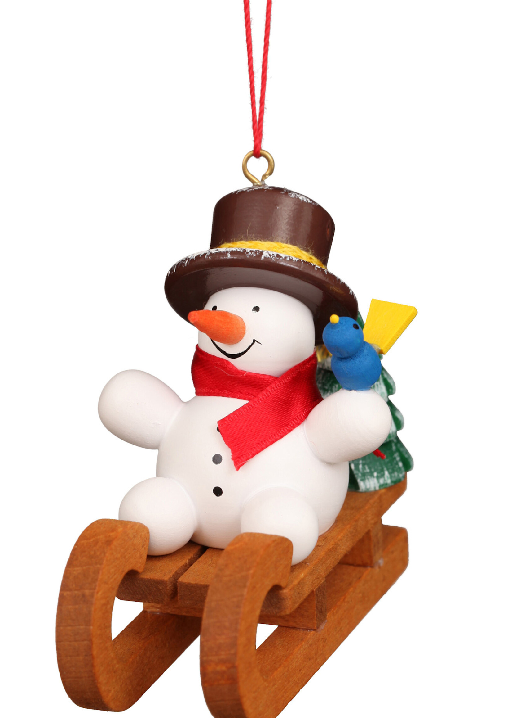 Christian Ulbricht 10-0930 Ulbricht Ornament - Snowman on Sled