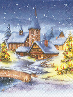 611124 Christmas Village Napkins