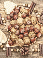 612423 Nut Tree Napkins (retired)